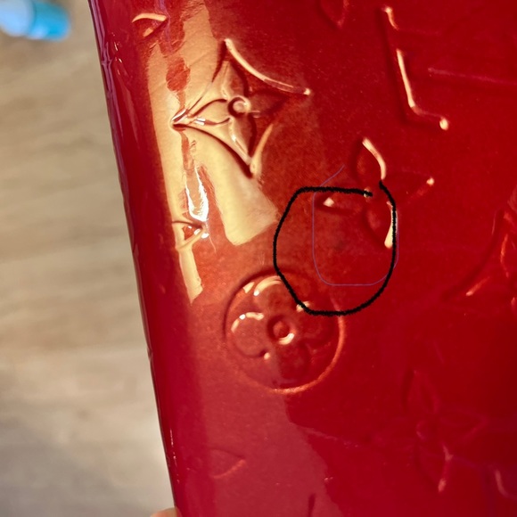 Louis Vuitton cherry red Vernis clutch zippy wallet - Picture 13 of 14